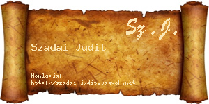 Szadai Judit névjegykártya